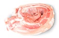 Raw Pork Ribs On A Roll Royalty Free Stock Photo
