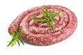 Raw pork sausage Royalty Free Stock Photo