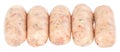 Raw pork sausages isolated on white background with clipping path Royalty Free Stock Photo
