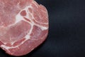 Raw Pork shoulder sliced Royalty Free Stock Photo