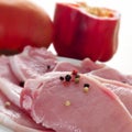 Raw pork sirloin Royalty Free Stock Photo