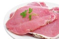 Raw pork sirloin Royalty Free Stock Photo