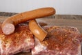Raw pork spare-ribs with seasoned rub Royalty Free Stock Photo