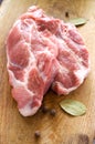 Raw pork steak Royalty Free Stock Photo