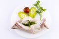 Raw pork tails Royalty Free Stock Photo