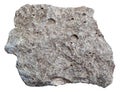 Raw porous basalt stone isolated