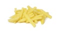 Raw Potato sliced strips prepared for French fries Royalty Free Stock Photo