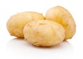 Raw potato vegetables isolated on white background Royalty Free Stock Photo