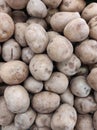 Raw Potatoes organic in market place Royalty Free Stock Photo