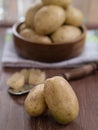 Raw potatoes