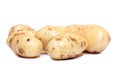 Raw potatos two Royalty Free Stock Photo