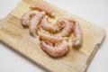 Raw prawns ready for cooking Royalty Free Stock Photo