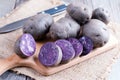 Raw purple potato