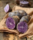 Raw purple potato