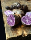 Raw purple potato