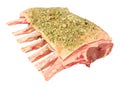 Raw Rack Of Lamb Cutlets Royalty Free Stock Photo