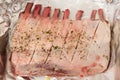 Raw rack of lamb Royalty Free Stock Photo