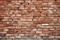 raw red clay brick wall