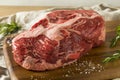 Raw Red Grass Fed Chuck Beef Roast Royalty Free Stock Photo