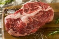 Raw Red Grass Fed Chuck Beef Roast Royalty Free Stock Photo
