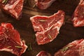 Raw Red Lamb Chops Royalty Free Stock Photo