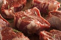 Raw Red Lamb Chops Royalty Free Stock Photo