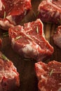 Raw Red Lamb Chops Royalty Free Stock Photo