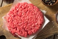 Raw Red Organic Hamuburger Pattys Royalty Free Stock Photo