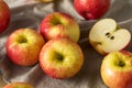 Raw Red Organic Honeycrisp Apples Royalty Free Stock Photo