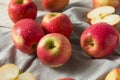 Raw Red Organic Pink Lady Apples Royalty Free Stock Photo