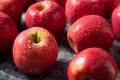 Raw Red Organic PInk Lady Apples Royalty Free Stock Photo