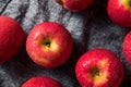 Raw Red Organic PInk Lady Apples Royalty Free Stock Photo