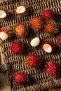 Raw Red Organic Rambutan Fruit