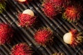 Raw Red Organic Rambutan Fruit