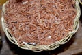 Raw red rice, Sang Yod Rice ( red jasmine rice ) Royalty Free Stock Photo