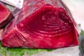Raw Red Tuna Fish fillet Royalty Free Stock Photo