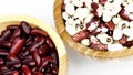 Raw Red and White Bean Royalty Free Stock Photo
