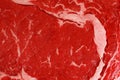 Raw rib-eye steak macro Royalty Free Stock Photo