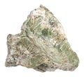 Raw richterite stone isolated on white Royalty Free Stock Photo