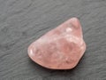 Raw rose quartz - semiprecious gem used for jewels and alternat