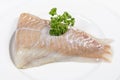 Raw saithe fillet Royalty Free Stock Photo