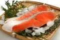Raw salmon Royalty Free Stock Photo