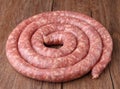 Raw sausage Royalty Free Stock Photo