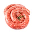 Raw sausage Royalty Free Stock Photo