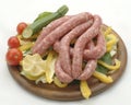 Raw sausages Royalty Free Stock Photo