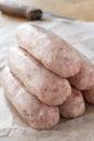 Raw Sausages Royalty Free Stock Photo