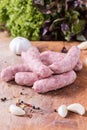 Raw Sausages Royalty Free Stock Photo