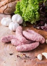 Raw Sausages Royalty Free Stock Photo