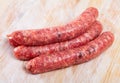 Raw sausages llonganissa