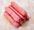 Raw sausages llonganissa